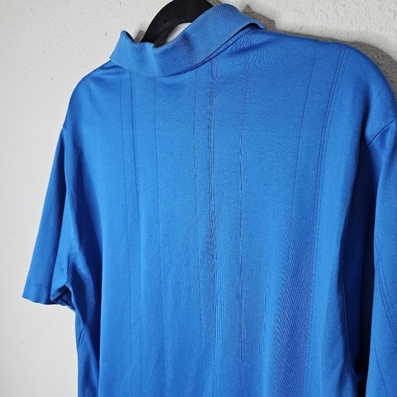 Tiger‎ Woods Collection Dri Fit Blue Mens Polo Size M Medium - Picture 7 of 10